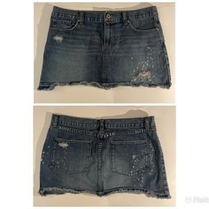 Micro Mini Jean Skirt. Size 8